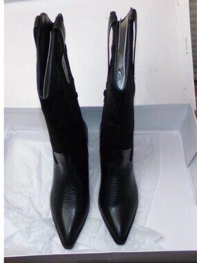 New The Drop 8.5 Black "Cowboy" Fabric tops 8.5·New with tags